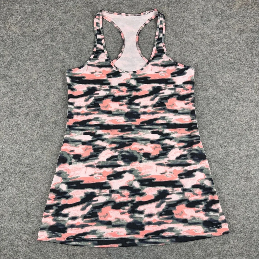 Lululemon Cool Racerback Wamo Camo Barely Pink‎ Womens 10